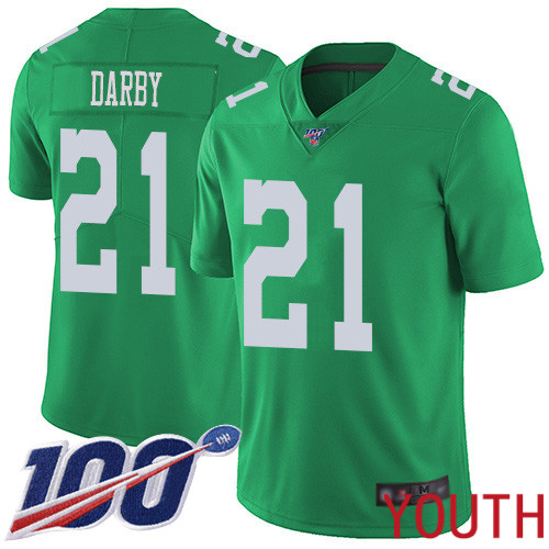 Youth Philadelphia Eagles #21 Ronald Darby Limited Green Rush Vapor Untouchable NFL Jersey 100th Season